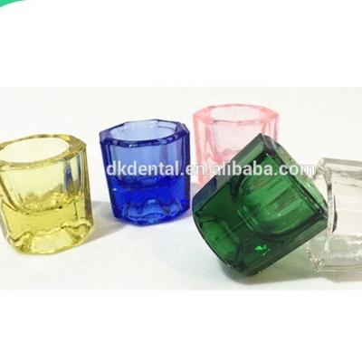 China Plastic dental instrument colorful glass medicine cup/dappen dish for dental use for sale