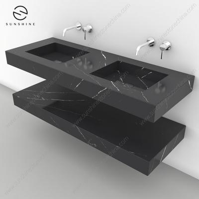 China ECO-frendly Popular Bathroom Wall Hung Sink Marble Stone Solid Outdoor Sink for sale