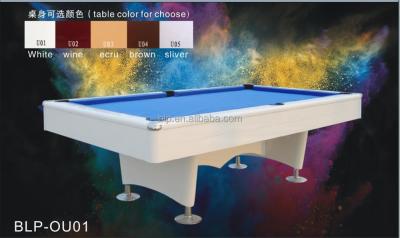 China PVC pocket pool table slate table outdoor billiard pool table for sale