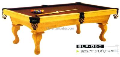 China Pocket BLP Pool Leather Solid Wood Snooker Table For Tournament Use for sale