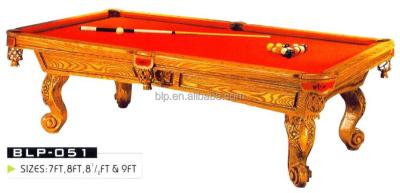 China Pocket BLP Pool Leather Solid Wood Snooker Table For Tournament Use for sale