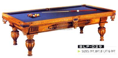 China Pocket BLP Pool Leather Solid Wood Snooker Table For Tournament Use for sale