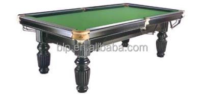 China High quality solid wood leather pocket pool pool table with slate for sale