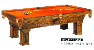 China Pocket BLP Pool Leather Solid Wood Snooker Table For Tournament Use for sale