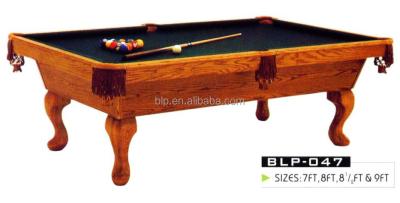 China Pocket BLP Pool Leather Solid Wood Snooker Table For Tournament Use for sale