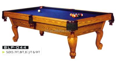 China Pocket BLP Pool Leather Solid Wood Snooker Table For Tournament Use for sale