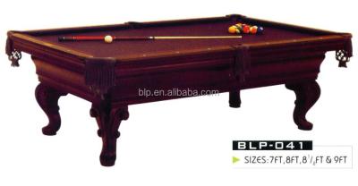 China Pocket BLP Pool Leather Solid Wood Snooker Table For Tournament Use for sale