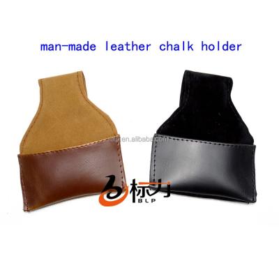 China Snooker Billiard Pool Chalk Holder Synthetic Leather Billiard Accessories For Sale for sale