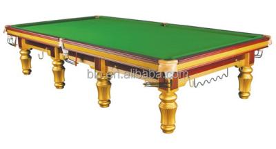 China Leather 12ft Pocket Snooker Solid Wood Snooker Table For Club Use BLP0903 for sale