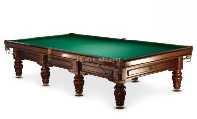 China Pocket BLP Pyramid Leather Russian Billiard Table By Solid Wood With Black Slate for sale