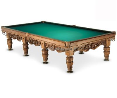 China Leather Pocket Solid Wood Russian Pyramid Or Snooker Billiard Table For Club Use for sale