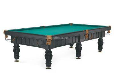 China Russian leather pocket pyramid solid wood pool table for bar for sale