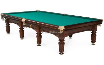 China Pocket BLP Pyramid Leather Russian Billiard Table By Solid Wood With Black Slate for sale