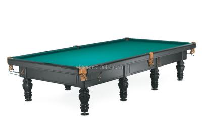 China Leather Pocket Pyramid Snooker Solid Wood Russian Pool Table With Slate for sale