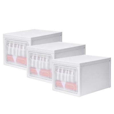 China Viable Stackable Clear Plastic Storage Box Tissue Storage Organizer Box for sale