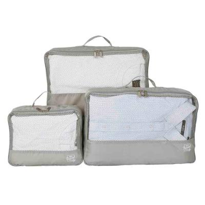 China 2020 NATIONAL Amazon Best Seller Mesh Travel Storage Bags Set Travel Luggage Set With 3 Packs for sale