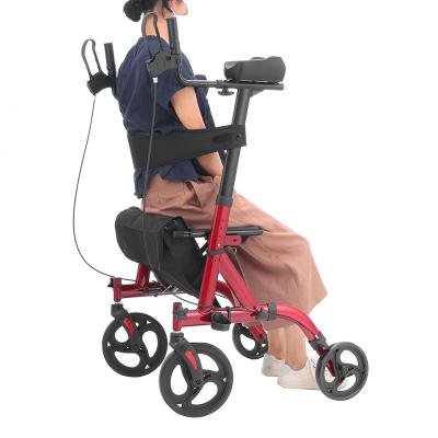 China 4 Unversal Aid Running Hemiplegia Rehabilitation Equipment Aluminum Elder Walking Foot Brake Wheels Adult Walker Leg Training for sale