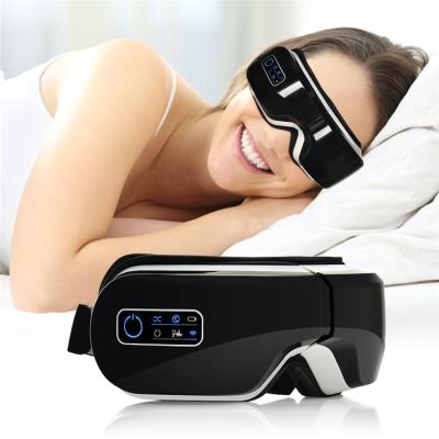 China Foldable Hot Vibration EYE Compress Air Pressure Smart Glass Eye Massager Improve Dry Eyes Fade Dark Circle Anti Wrinkles for sale