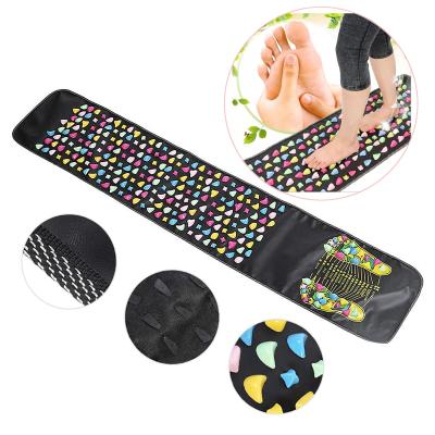 China Foot Cobblestone Foot Massager Mat Home Acupuncture Foot Massage Cushion for Relax Pressure Muscle Pain Relieve Gravel Road Massager for sale