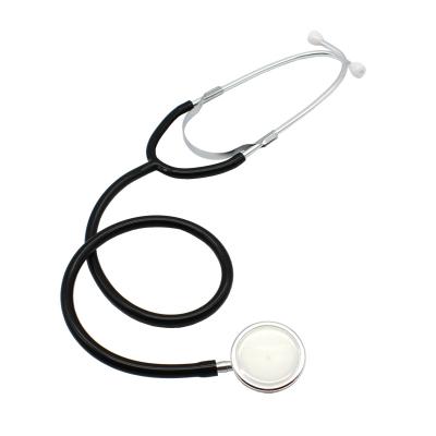 China PVC 3 Colors Simple Portable Head Stethoscope Tube Stethoscope Aluminum Alloy Medical Device Medica for Doctors NurseCardiology for sale