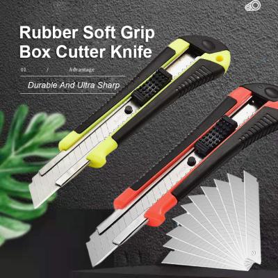 China Wholesale High Quality Open Slide OEM Carton Slipping Razor Blade Knife Box Utility Cutter Blade Knife Snap for sale