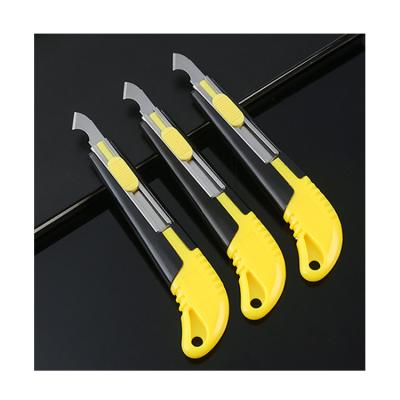 China High Quality Hook Open Slide Carving Blade Steel Acrylic Sheet Cutter Utility Knife for sale