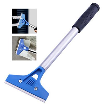 China Long Handle Car Window Ice Glass Cleaning Industrial Floor Cover Scraper Safe Plastic Razor Scraper For Glass for sale