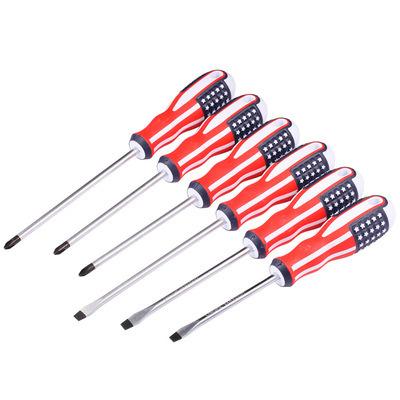 China Double Head Screwdriver PH2 Comfortable Practical Hand Screwdriver Handle American Flag Cross Magnetic Screwdriver Bit for sale