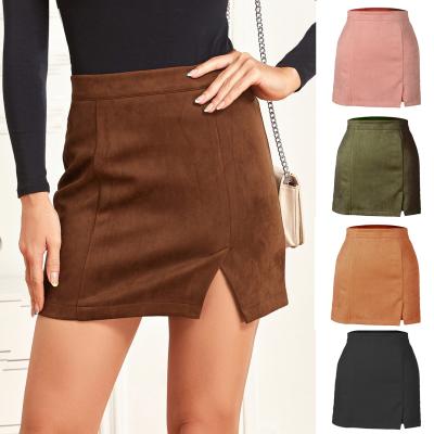 China High Street Anti-Static Autumn Women Winter Skirt Solid Color Breathable Pleated Skirt Dresses for sale