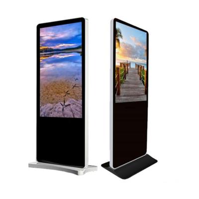 China 43 Inch Wide Screen Landscape Indoor Floor Stand Android LCD Digital Signage Advertising Display Advertising Players for sale