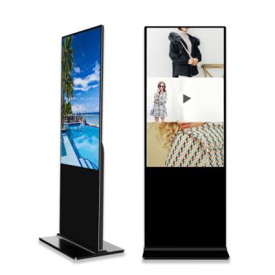 China Screen Floor Stand Digital Signage Poster Display Indoor Retail Advertising Display Racks Electronic Signs for sale