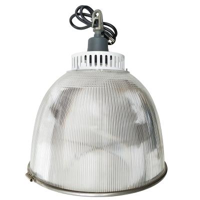 China Workshop Industrial Ceiling Light Bulb Cover LED PC Warehouse Style High Bay Lamp Lighting for sale