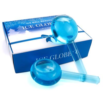 China Wholesale Glitter Summer Beauty Wave Blood Vessel Removal Private Label Ice Ball Facial Cooling Globes For Face for sale