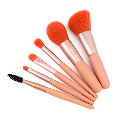 China Angular Blush Cruelty Free OEM High Quality Private Label Vegan Custom LOGO Wood Handle Foundation Makeup Brush Set for sale