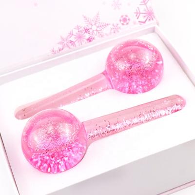 China Pore ​​Shrinking Private Label Massage Ball Hot Selling Skin And Beauty Ice Facial Cooling Globes For Face for sale