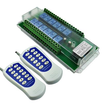 China 433MHz 12CH Switch 12 Buttons AC 220V 12 Channel Wireless Remote Control Relay SHAC-12S for sale