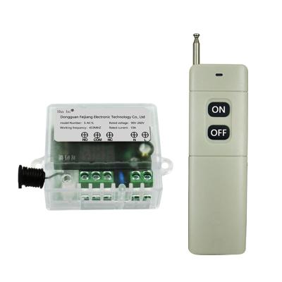 China 433MHz wireless remote control switch on/off 220v lamp1CH 10A 240v AC1L wireless remote control power switch for sale