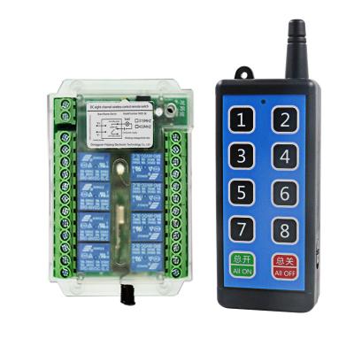 China 8 Channel Wireless Remote Control Switch 12v RF Industrial Wireless Remote Control Switch SHDC-8K for sale