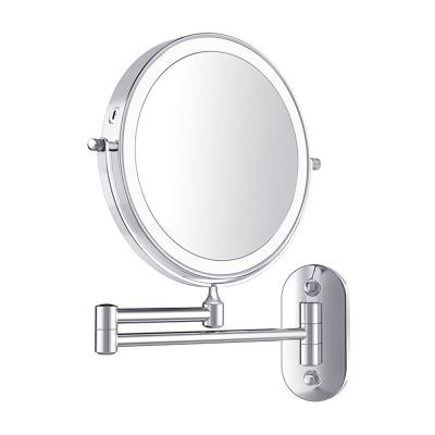 China Hot-selling Amazon Swivel Touch Sensor Switch Hotel Bathroom Double Sided Magnifying Mirror With Led Lights - Buy Jerdon Mirror for sale