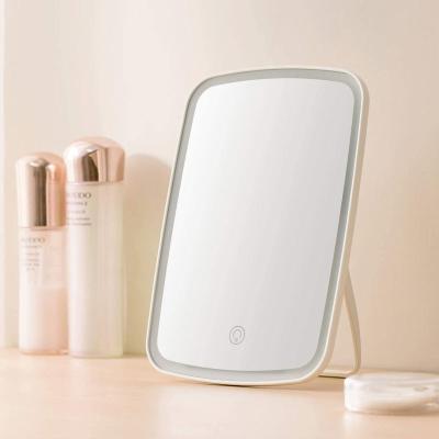 China Travel Lighted Mirror Lighted Makeup Mirror With 10X Magnification Three-Color Adjustable Light Makeup Mirror for sale