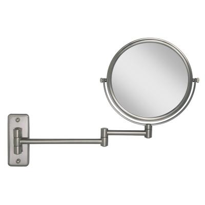 China Magnifying Makeup Mirrors Flexible Wall Mount Bathroom Magnification Two Sided Vanity Mirror, 360 Degree Swivel for sale