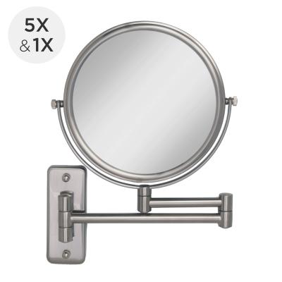 China Daul Sided Wall Mount 1X&5X Magnifying Mirror for sale