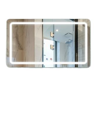 China High Quality Modern Home Bathroom Wall Mounted Lighted Mirror With Smart Touch Switch for sale