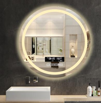 China Factory 5MM Thick Lighted Wall Mount Mirror Lamp Bathroom Mirror Led Round for sale