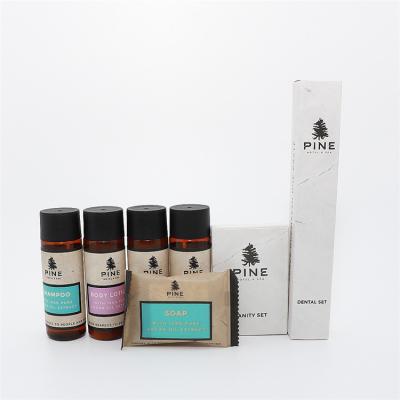 China Home Travel Hotel Mini Amenities Eco-Friendly Biodegradable Amenities Bamboo Guest Bathroom Hotel amenities for sale