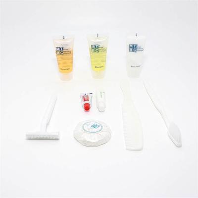 China Nylon Biodegradable eco friendly disposable guest room bathroom toiletries hotel amenities for sale