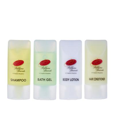 China Customized Disposable Wholesale Cheap Bathroom Hotel Toiletries Shampoo and Conditioner 30ML for sale