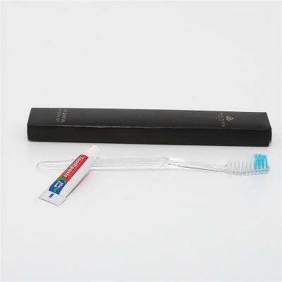 China Plastic/wheat straw Cheap Dental Kit Disposable Hotel Toothbrush for sale