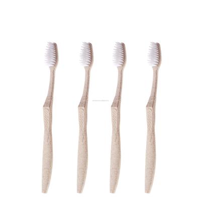 China Wheat straw Hotel Amenities Hotel Dental Kit wheat straw toothbrush for sale