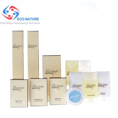 China Home Travel Hotel Natural Luxury Hotel Amenities With Your Logo Bathroom Amenities Kit for sale